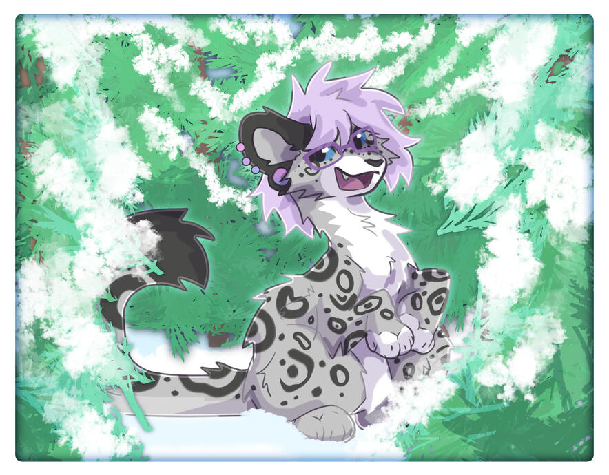 snowy forest. snowy forest.